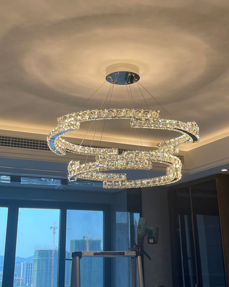 WOMO Circular Led Crystal Chandelier-WM2399