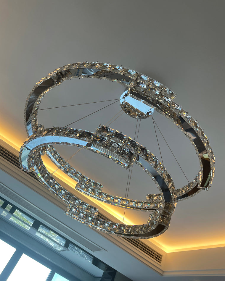 WOMO Circular Led Crystal Chandelier-WM2399
