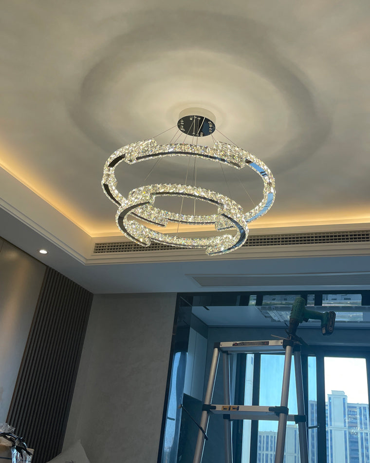 WOMO Circular Led Crystal Chandelier-WM2399