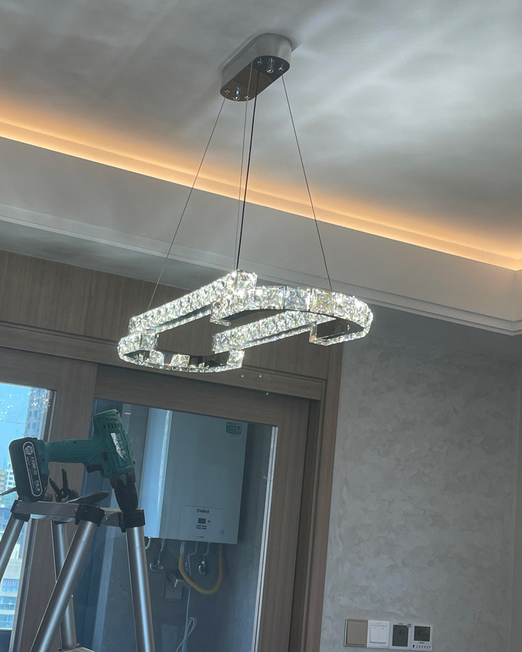 WOMO Circular Led Crystal Chandelier-WM2399