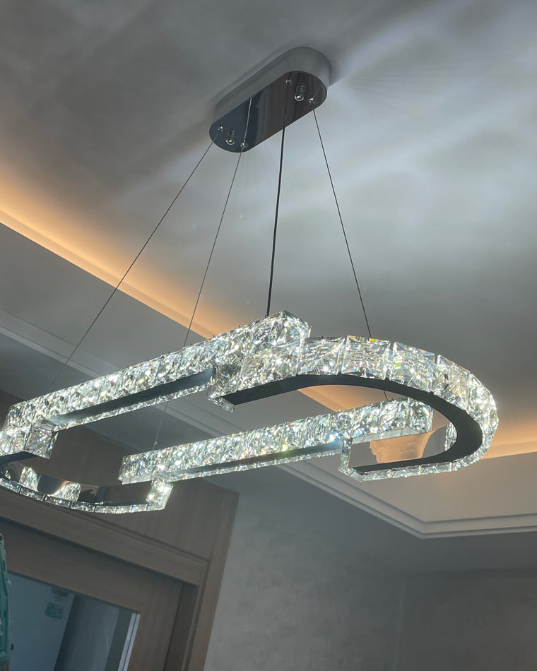 WOMO Circular Led Crystal Chandelier-WM2399