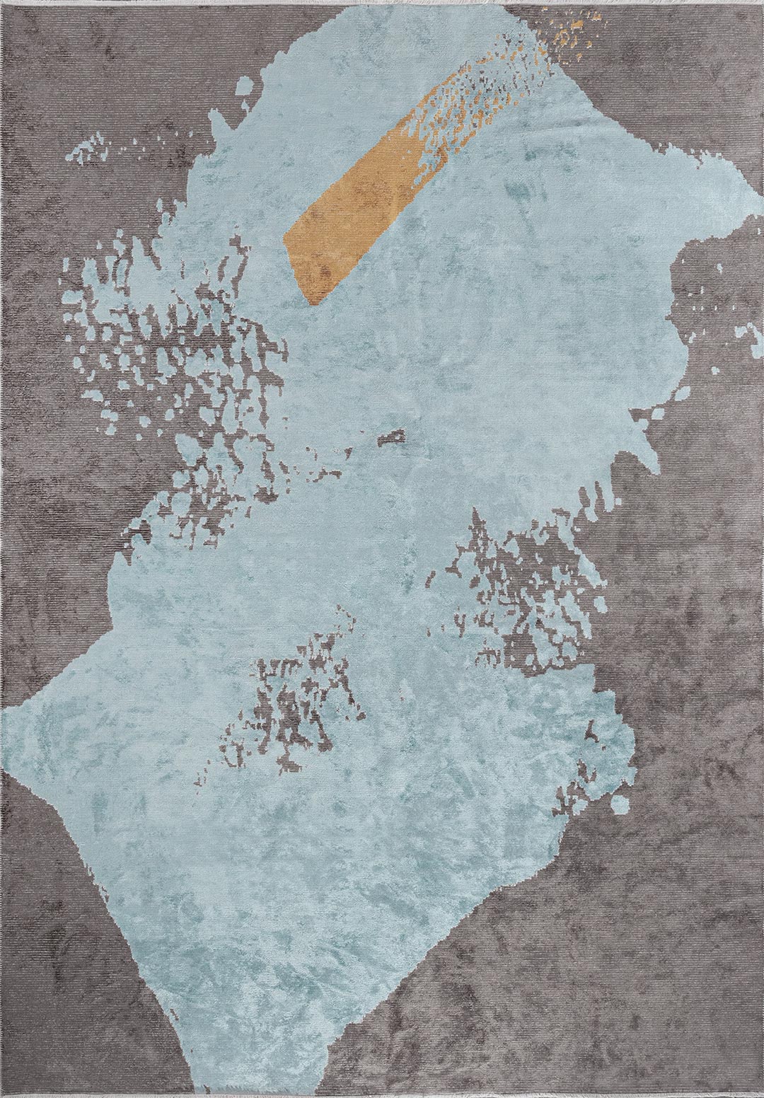 Laguna Dark Grey - Ice Blue Rug