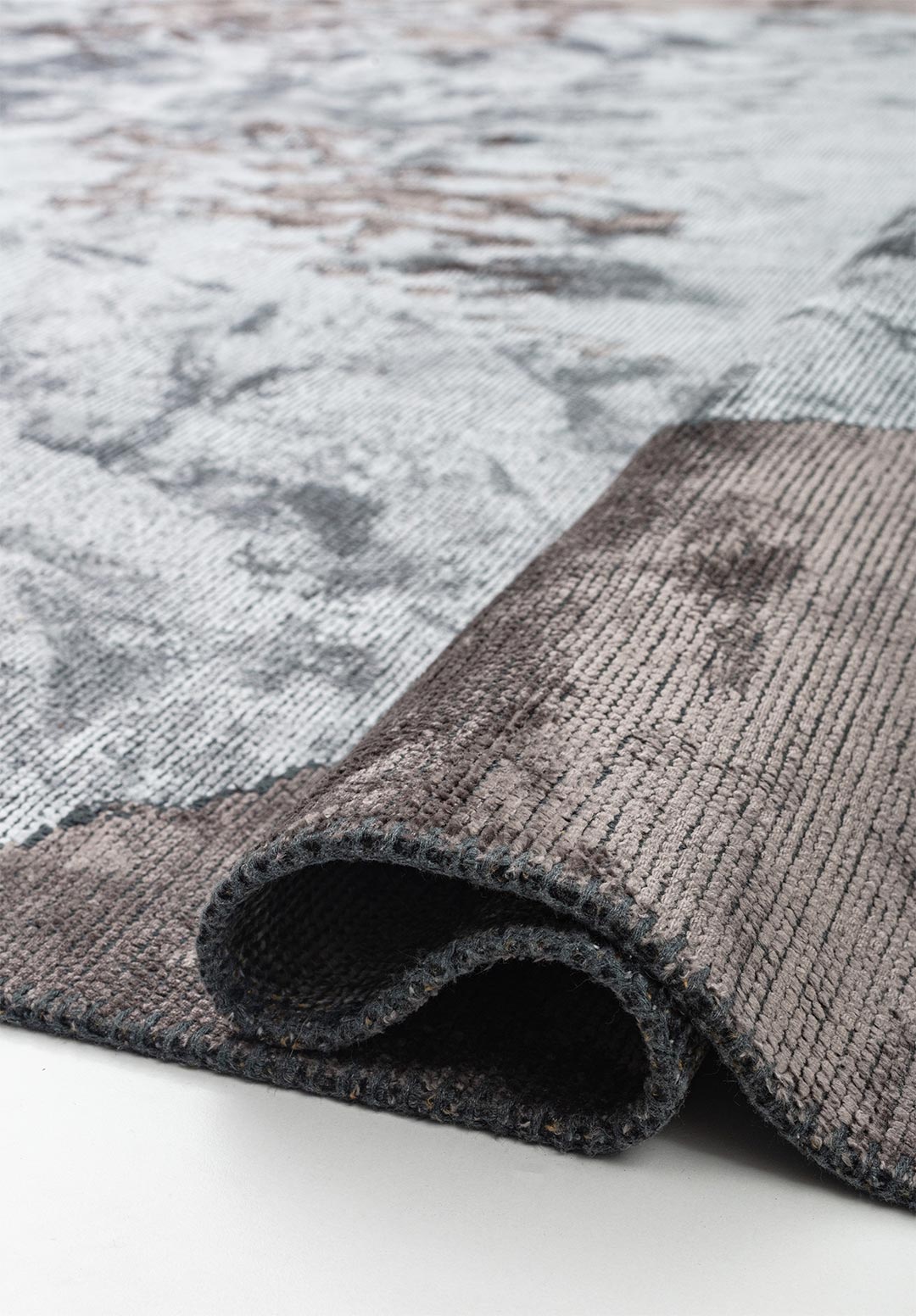 Laguna Dark Grey - Ice Blue Rug