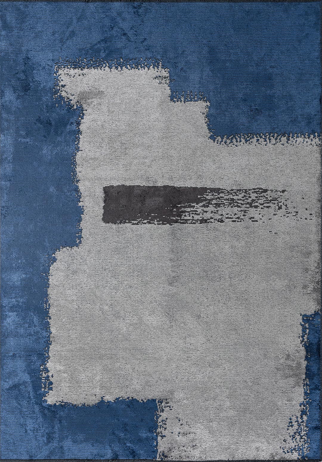 Malaga Navy Blue - Light Grey Rug