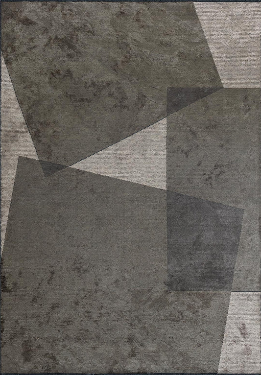 Salzburg Anthracite - Khaki Rug