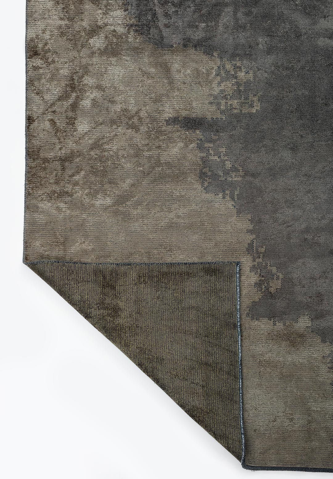 Monaco Anthracite - Khaki Rug