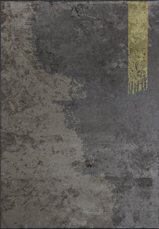 Monaco Anthracite - Khaki Rug