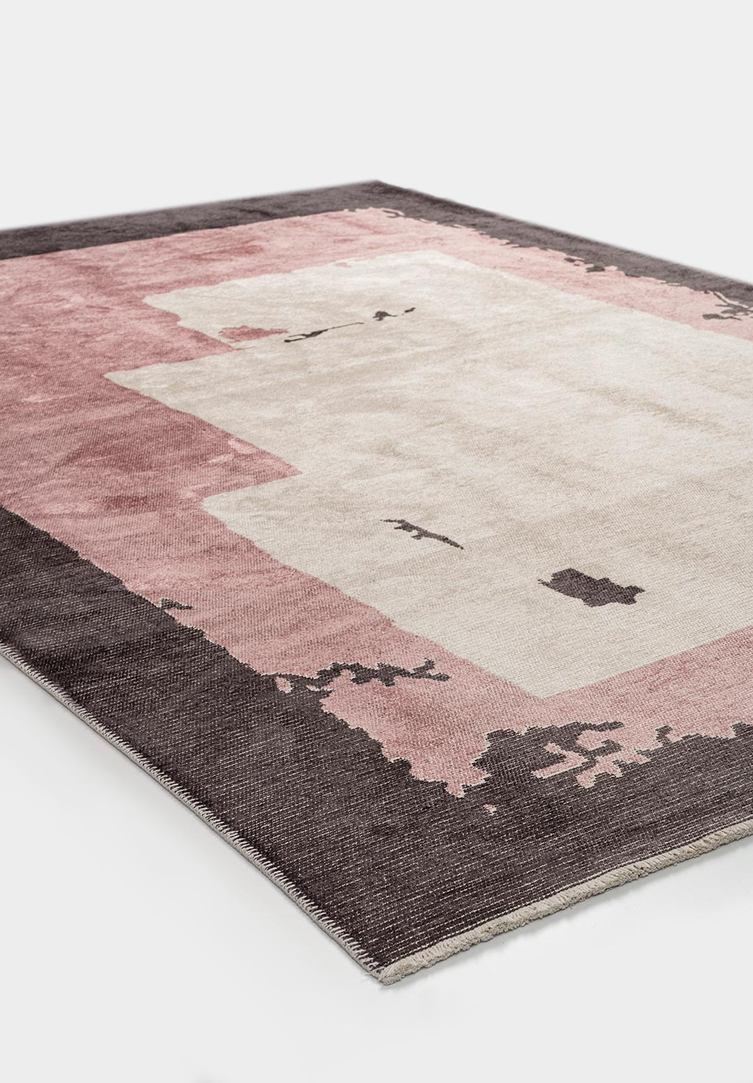 Hannover Charcoal - Damson Rug
