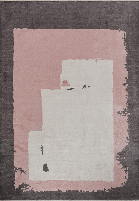 Hannover Charcoal - Damson Rug