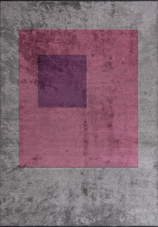 Lyon Pink - Light Grey Rug