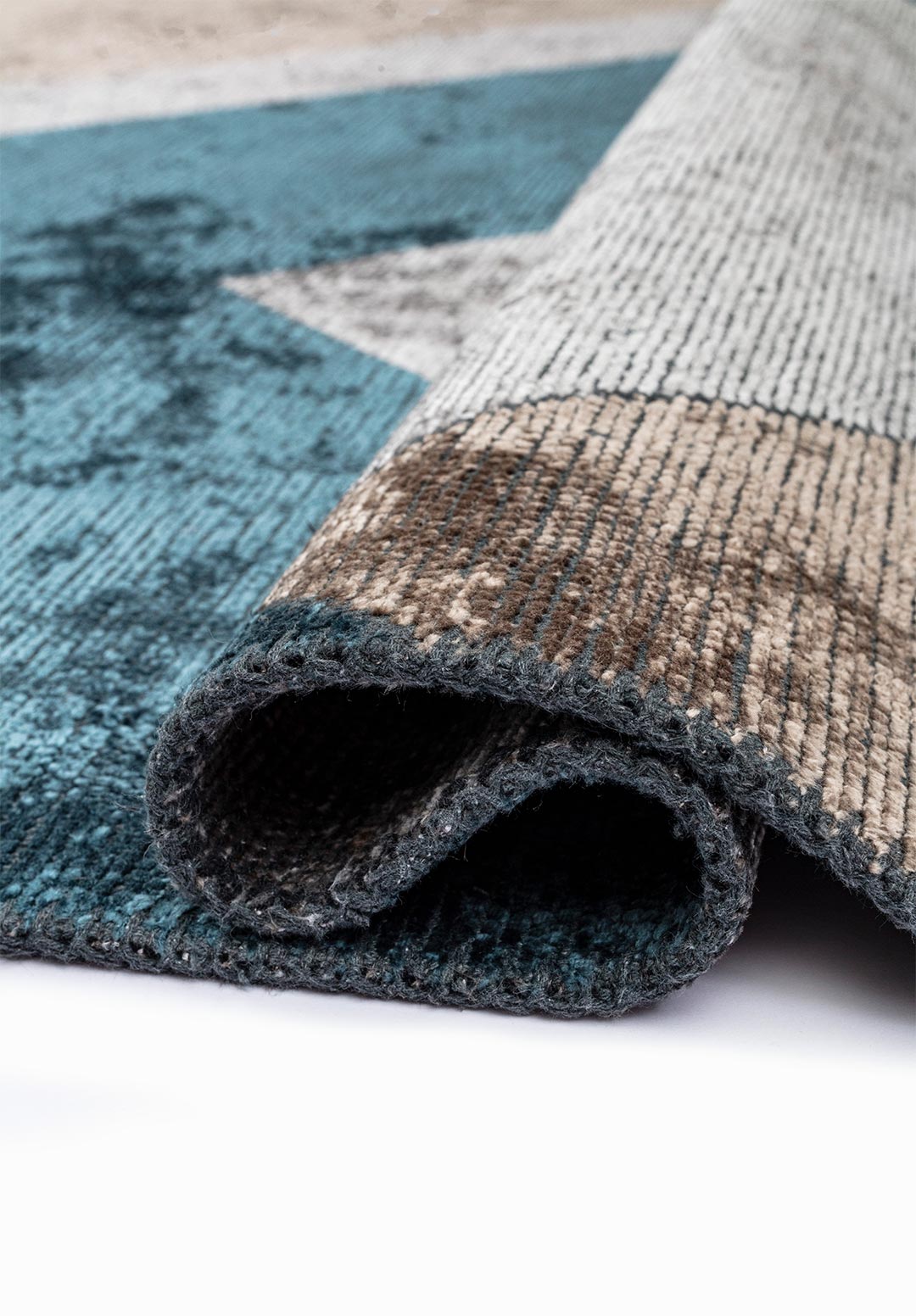 Pamplona Nougat - Petrol Rug