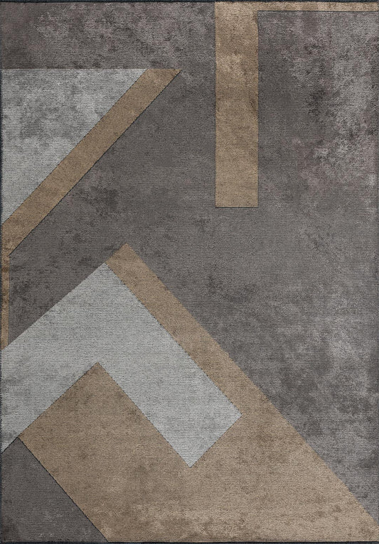 Pamplona Dark Grey - Cream Rug