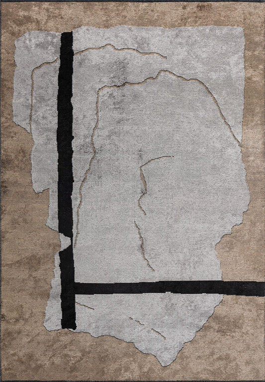 Salamanca Dark Beige - Light Grey Rug