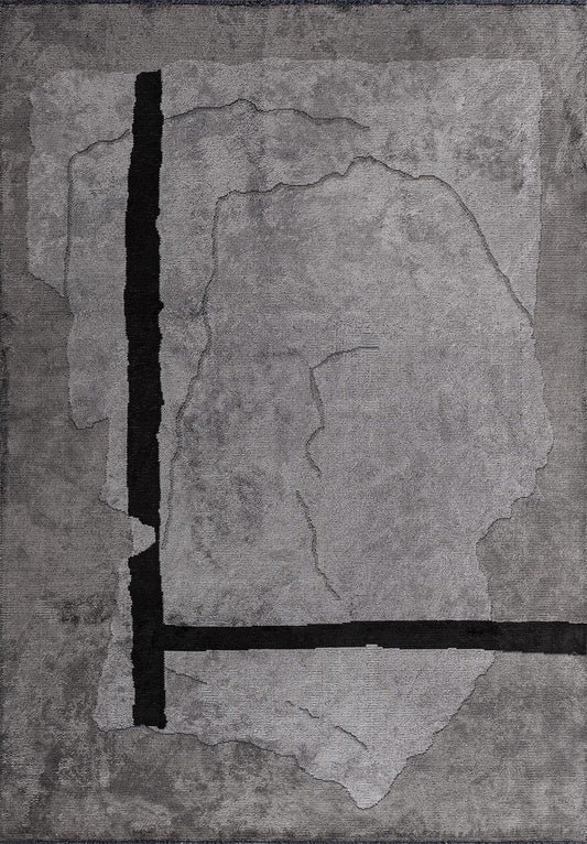 Salamanca Dark Grey - Light Grey Rug