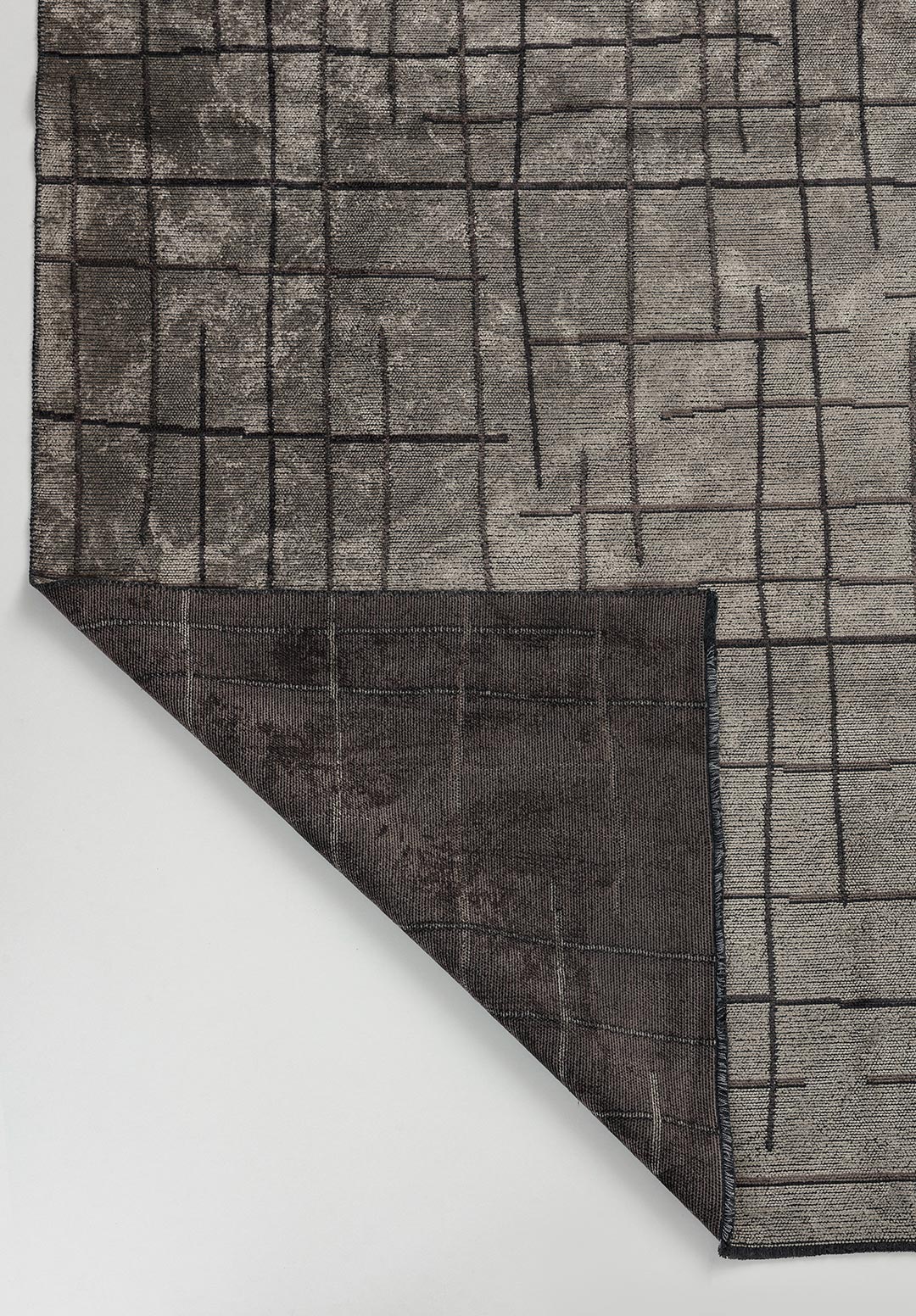 Brooklyn Charcoal - Cream Rug