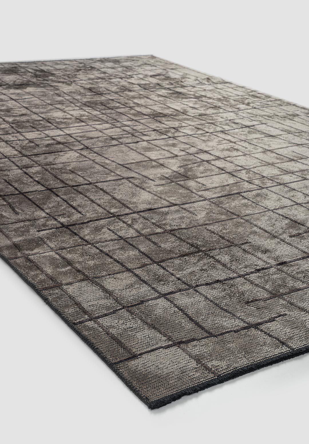 Brooklyn Charcoal - Cream Rug