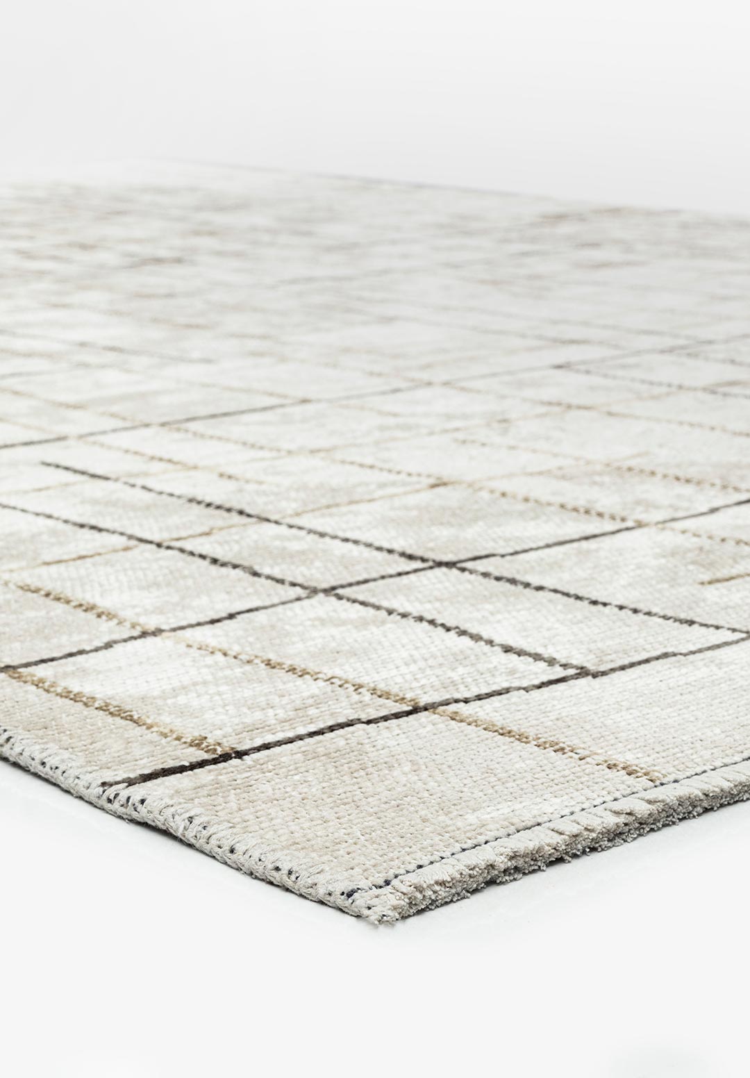 Brooklyn Anthracite - Beige Rug