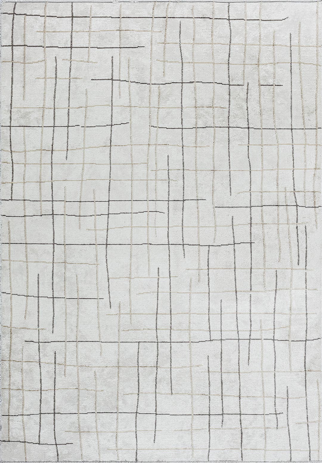 Brooklyn Anthracite - Beige Rug