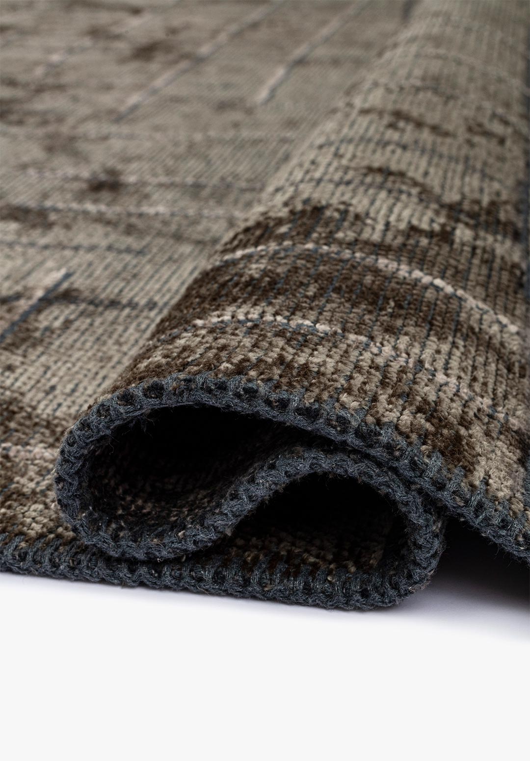 Brooklyn Anthracite - Khaki Rug