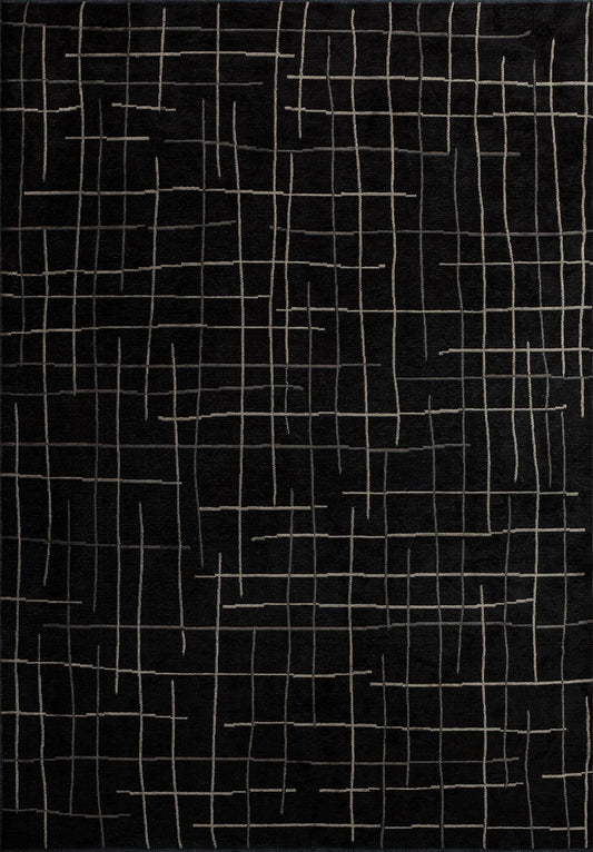 Brooklyn Anthracite - Black Rug