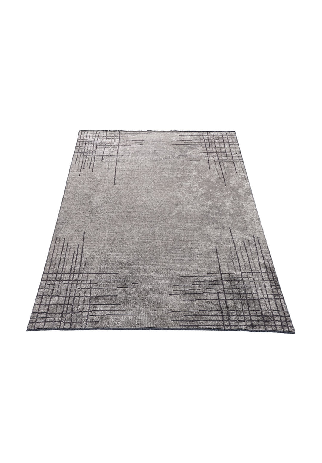Manhattan Cream - Dark Grey Rug