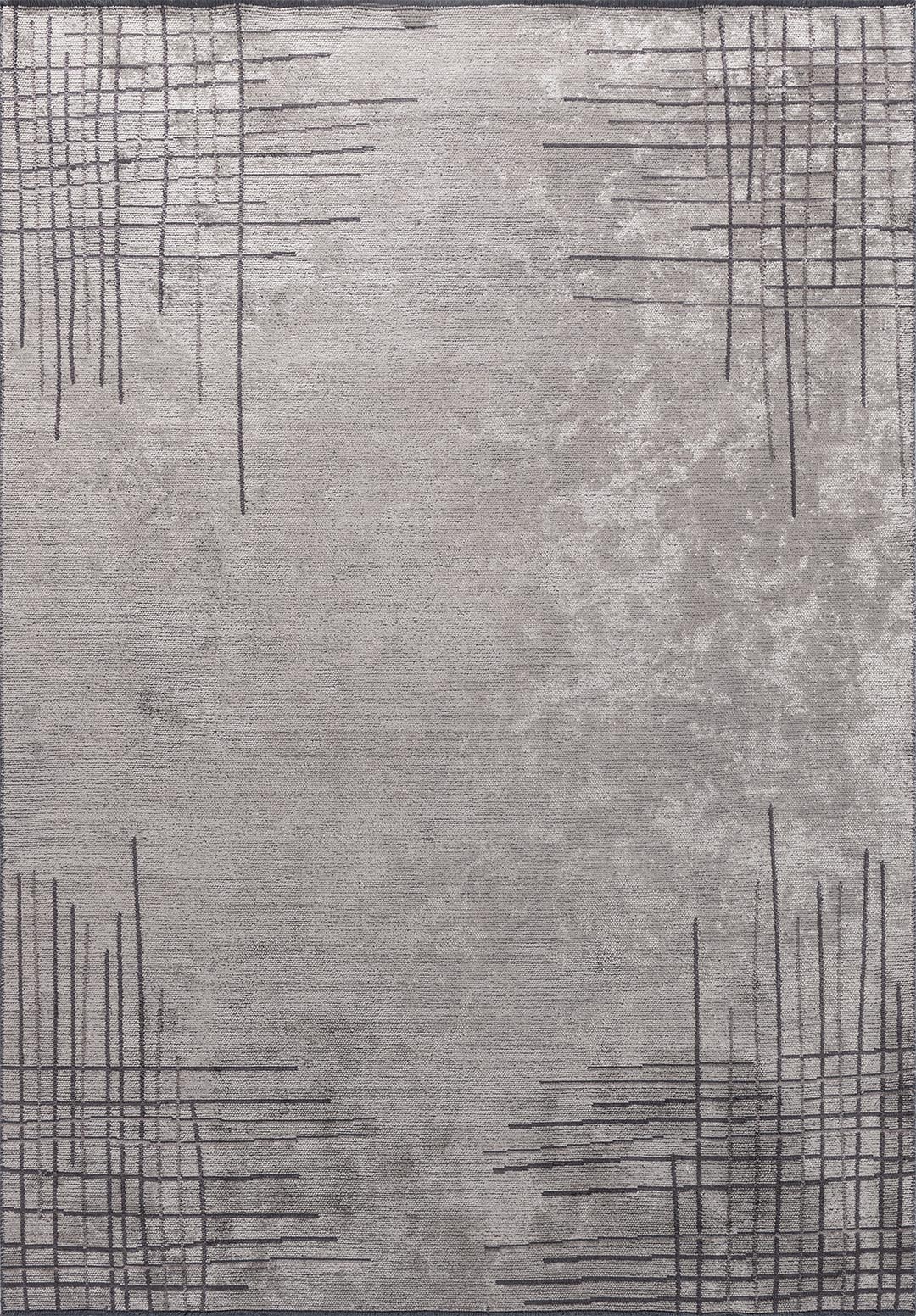 Manhattan Cream - Dark Grey Rug