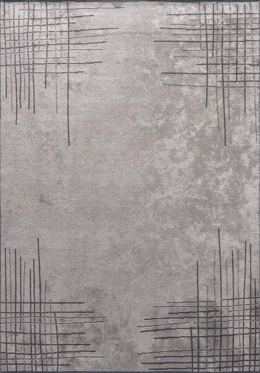Manhattan Cream - Dark Grey Rug