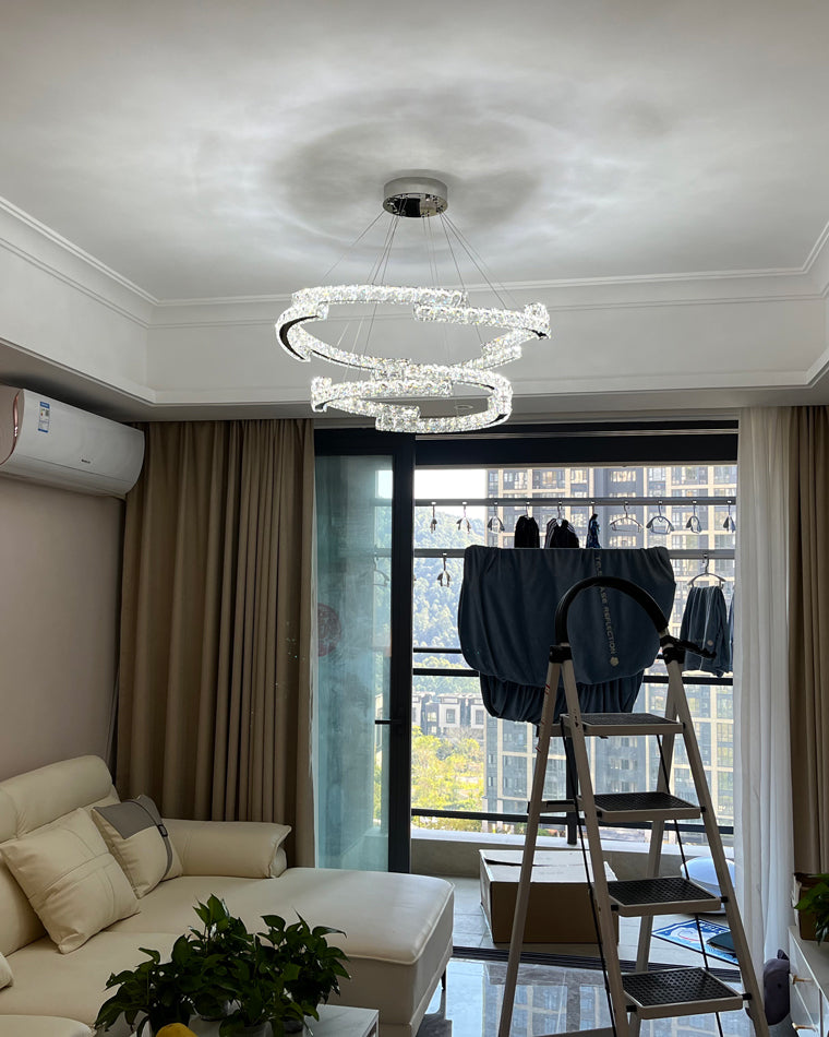 WOMO Circular Led Crystal Chandelier-WM2399
