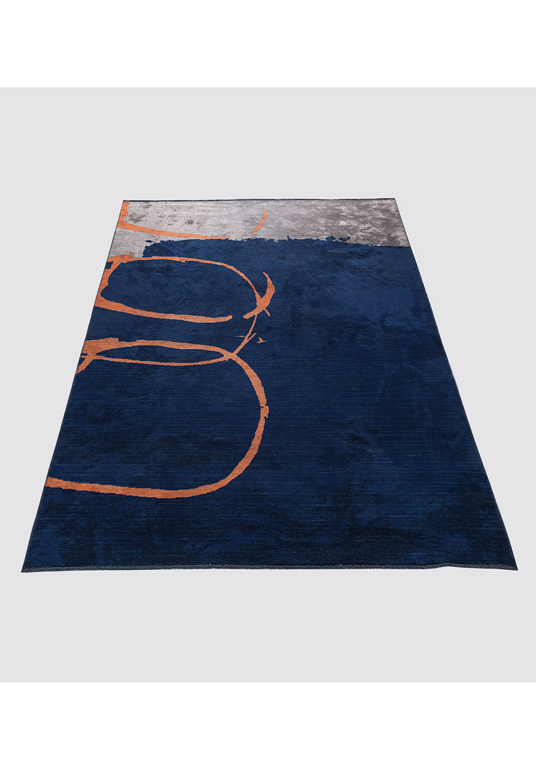Munich Dark Navy - Dark Grey Rug
