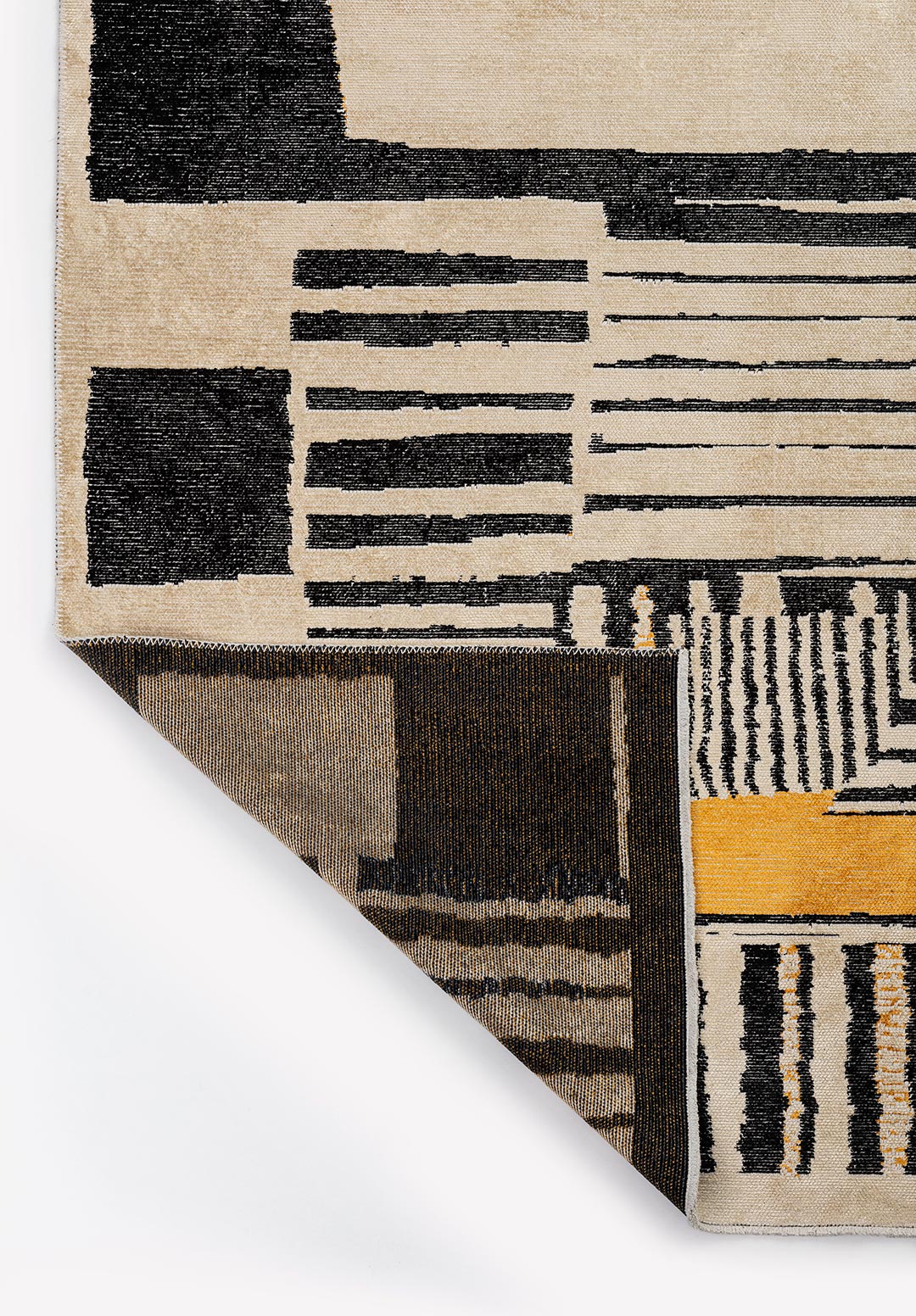 Oxford Black - Cream Rug