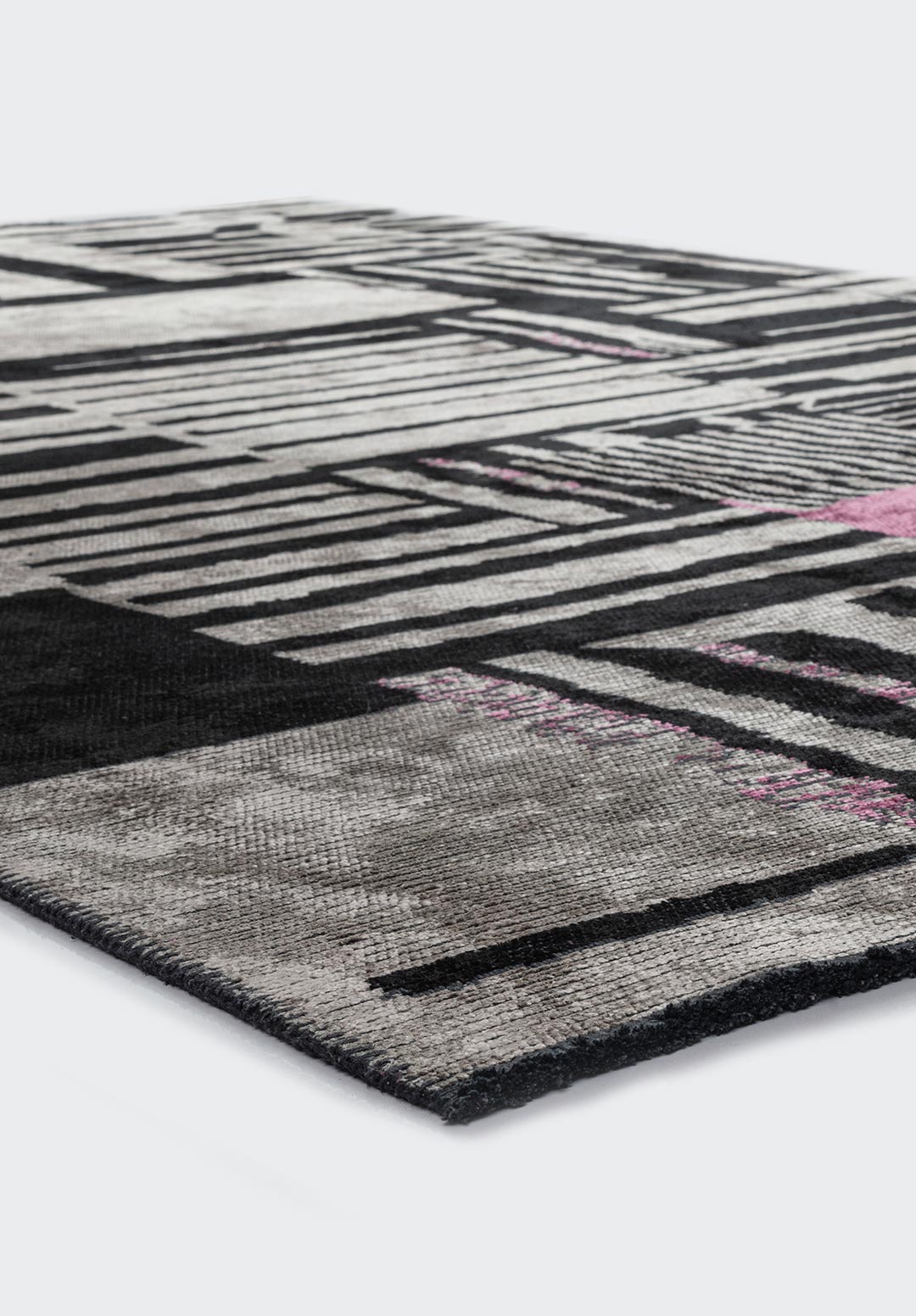 Oxford Black - Grey Rug
