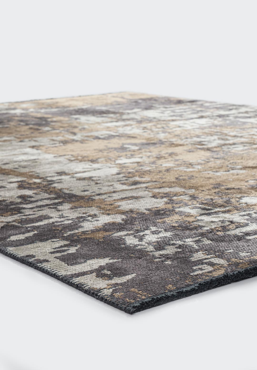 Corfu Charcoal - Light Brown  Rug