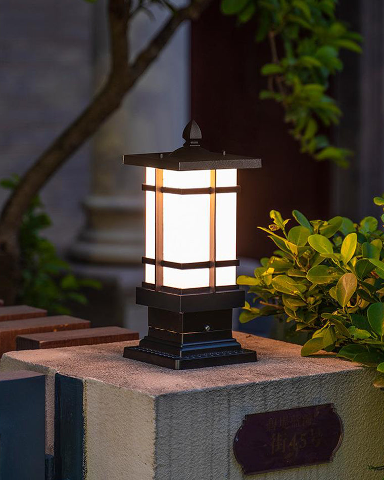 WOMO Square Outdoor Pillar Light-WM9063