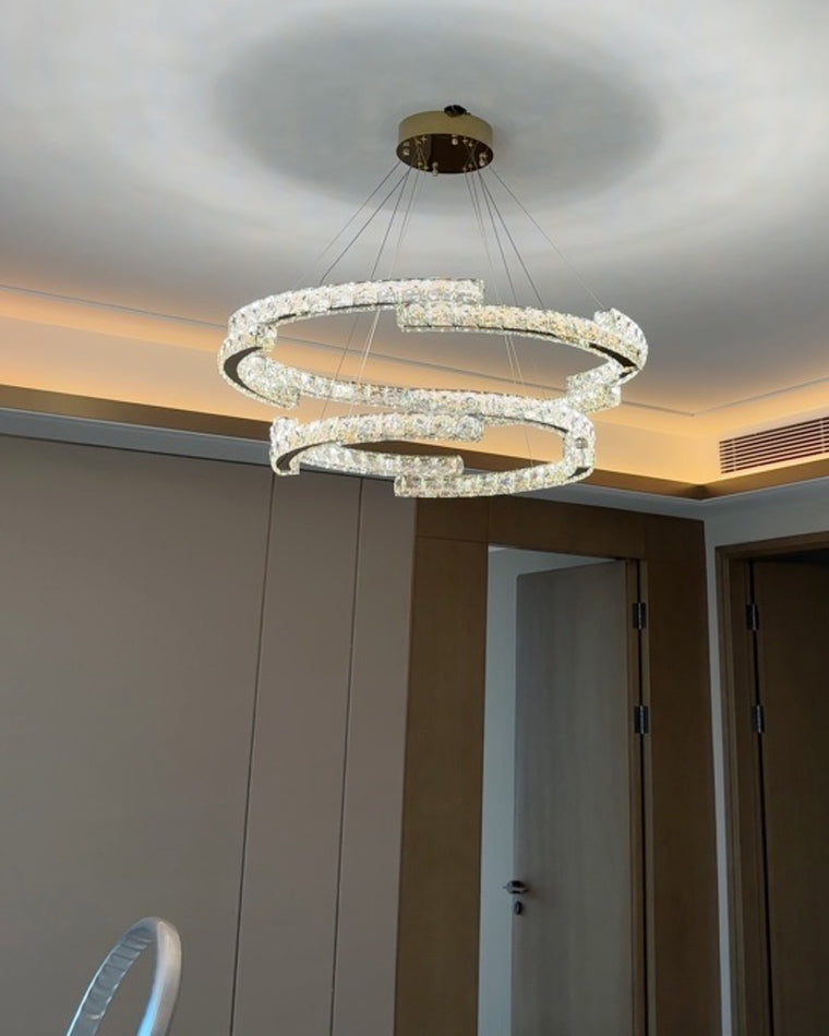 WOMO Circular Led Crystal Chandelier-WM2399
