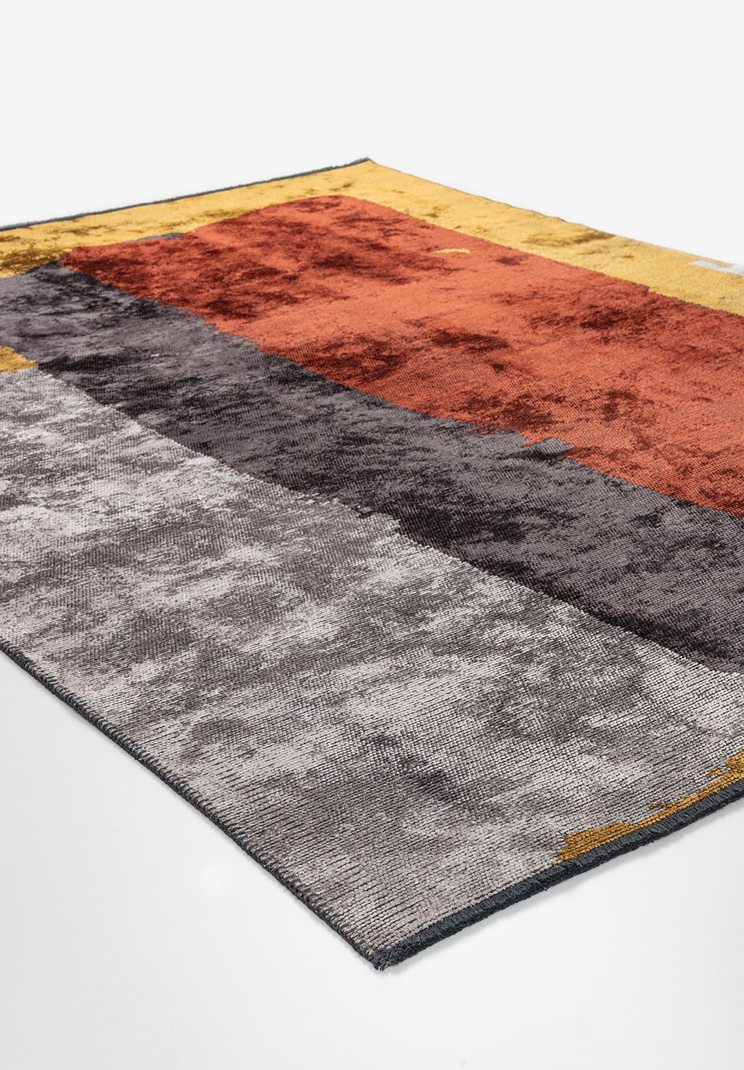 Hamburg Dark Terra - Mustard Rug