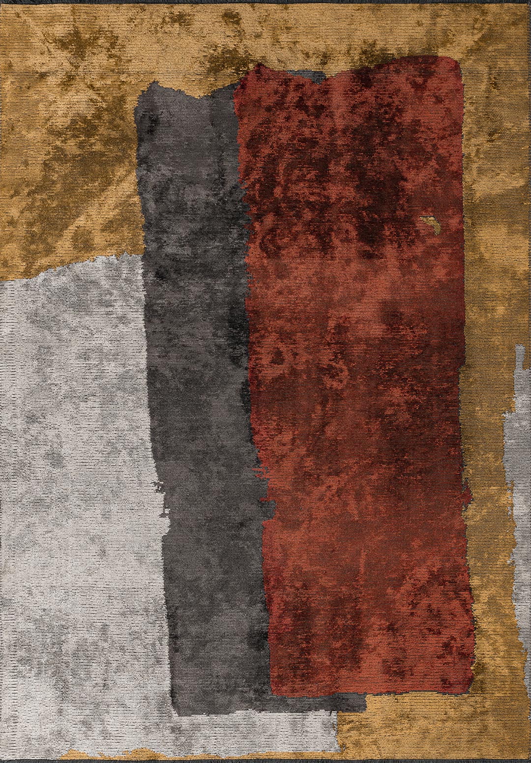 Hamburg Dark Terra - Mustard Rug