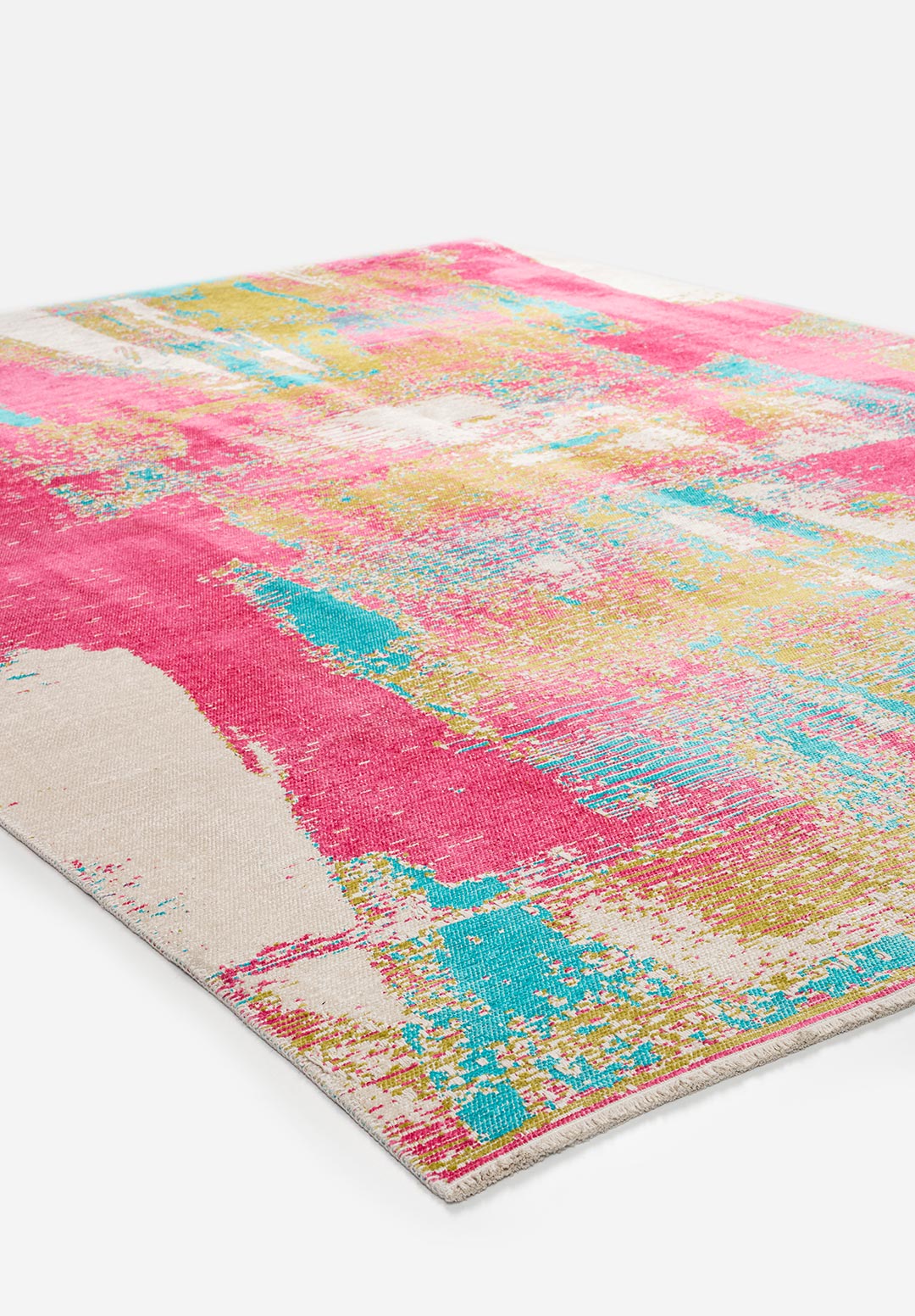 Nice Pink - Turquoise Rug