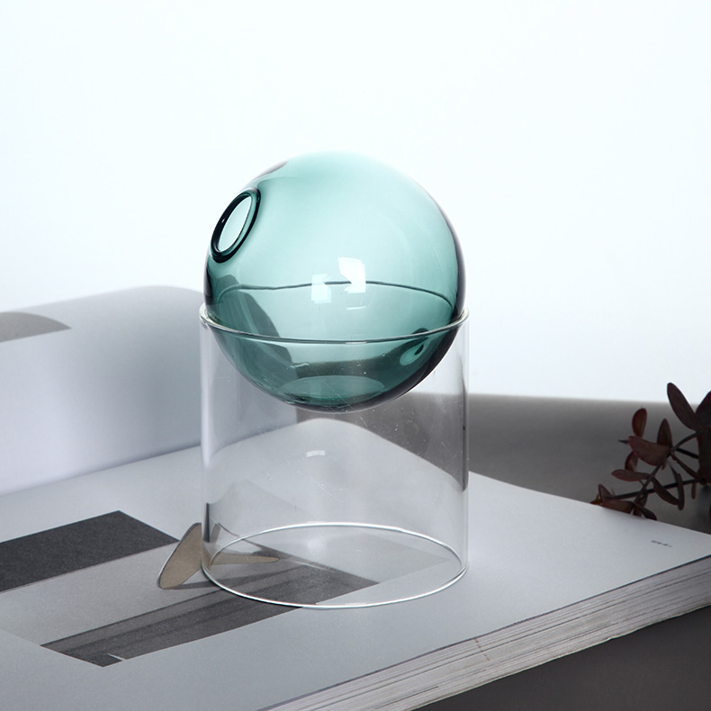 Mini Colorful Spherical Glass Vase
