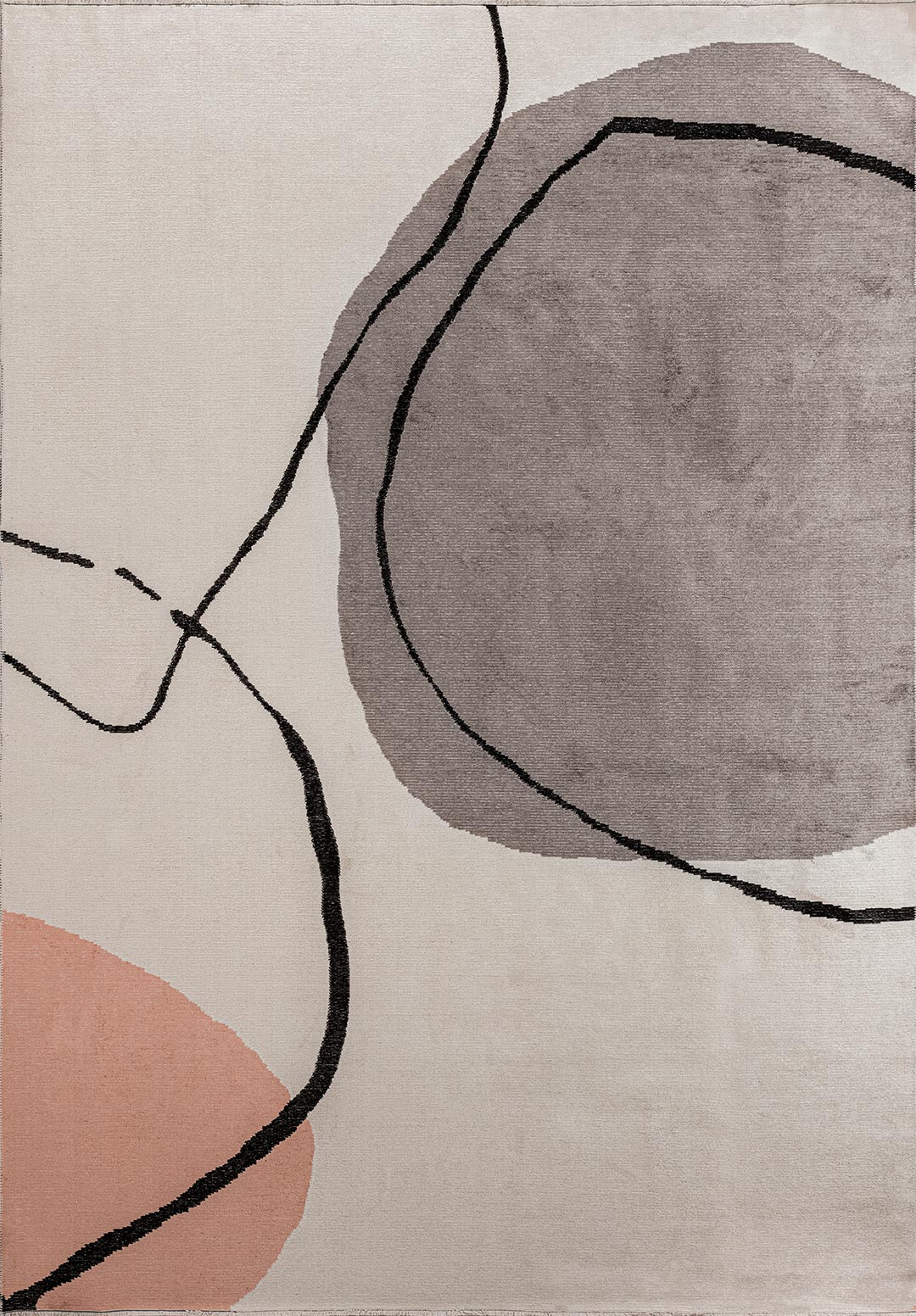 Lagos Dark Grey - Ecru Rug