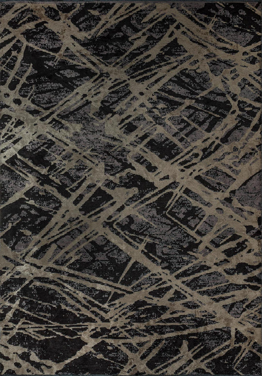 Dusseldorf Black - Charcoal Rug