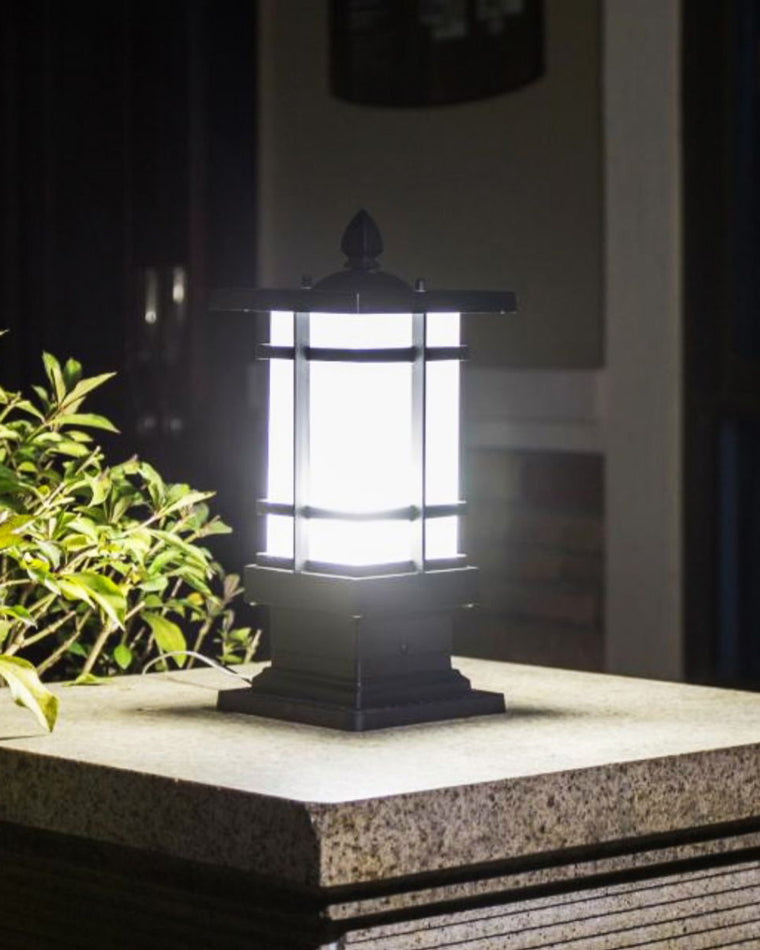 WOMO Square Outdoor Pillar Light-WM9063