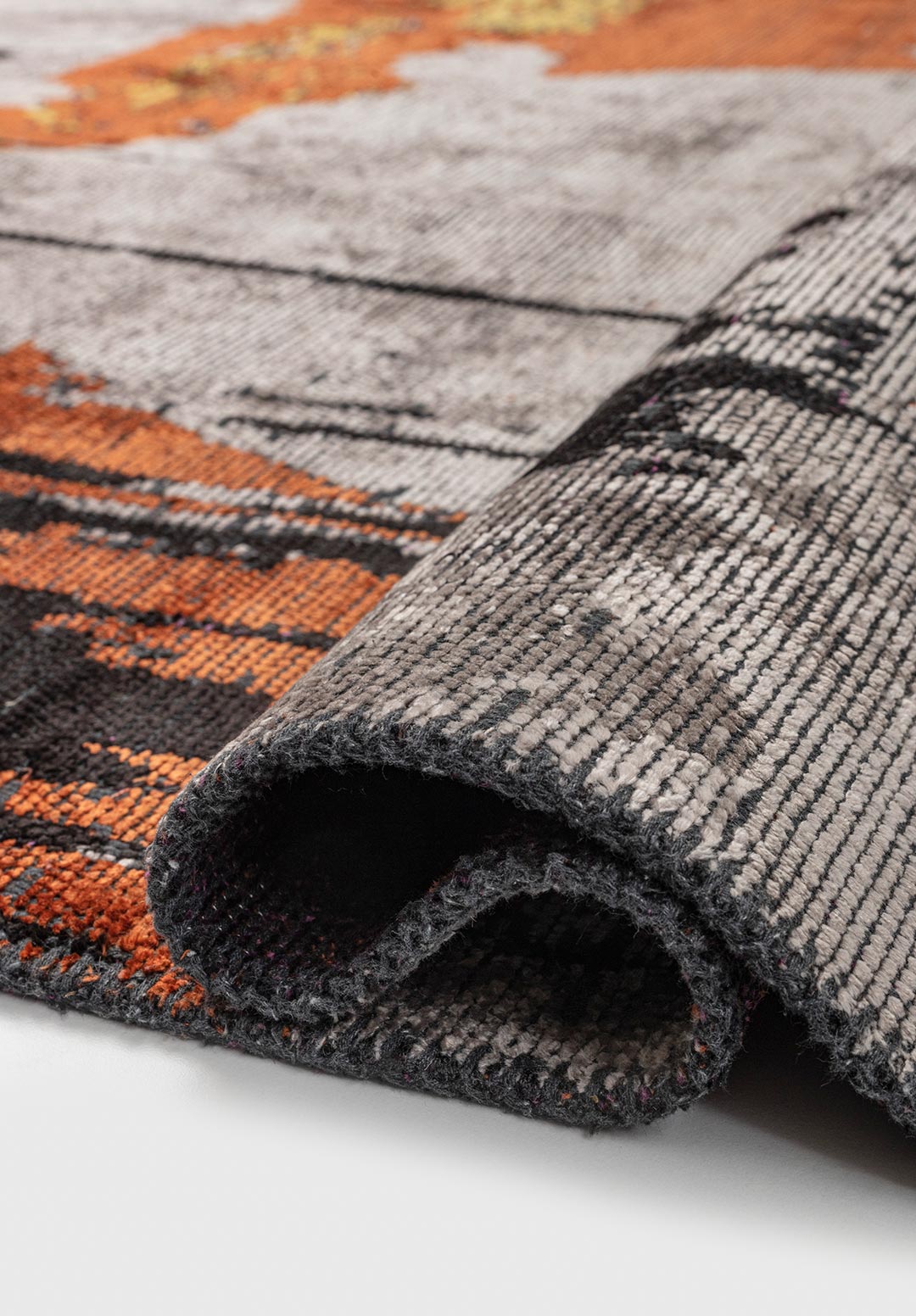 Po Black - Light Grey Rug