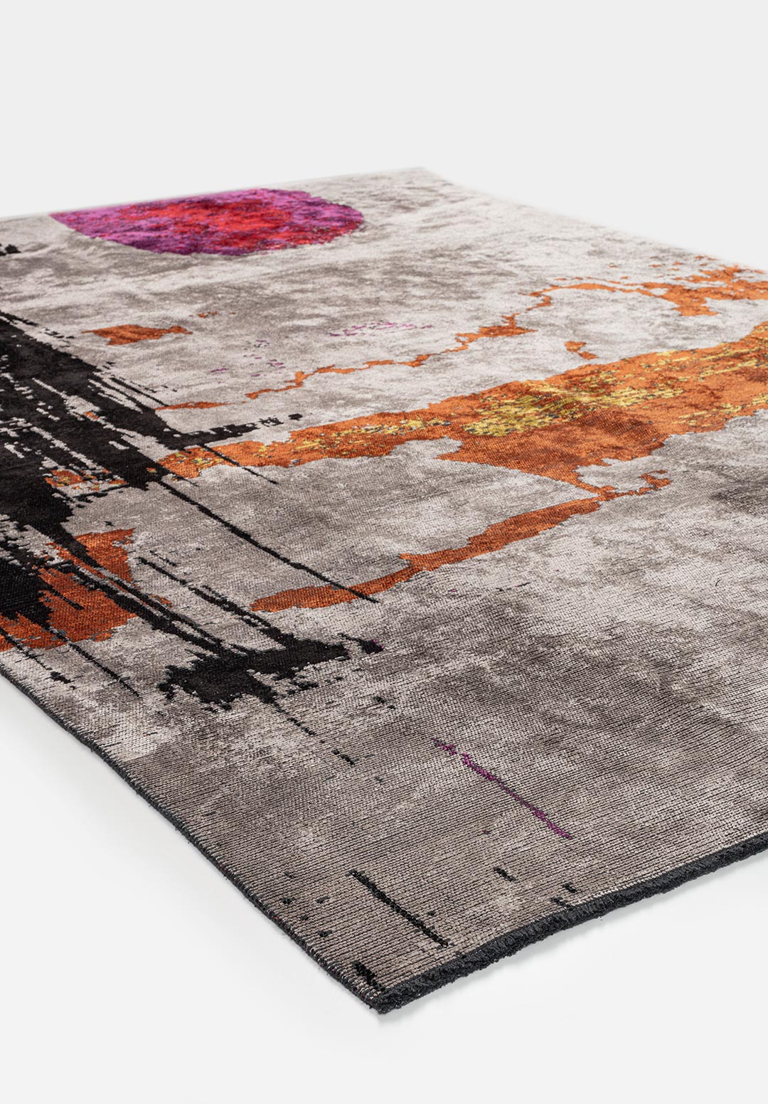Po Black - Light Grey Rug