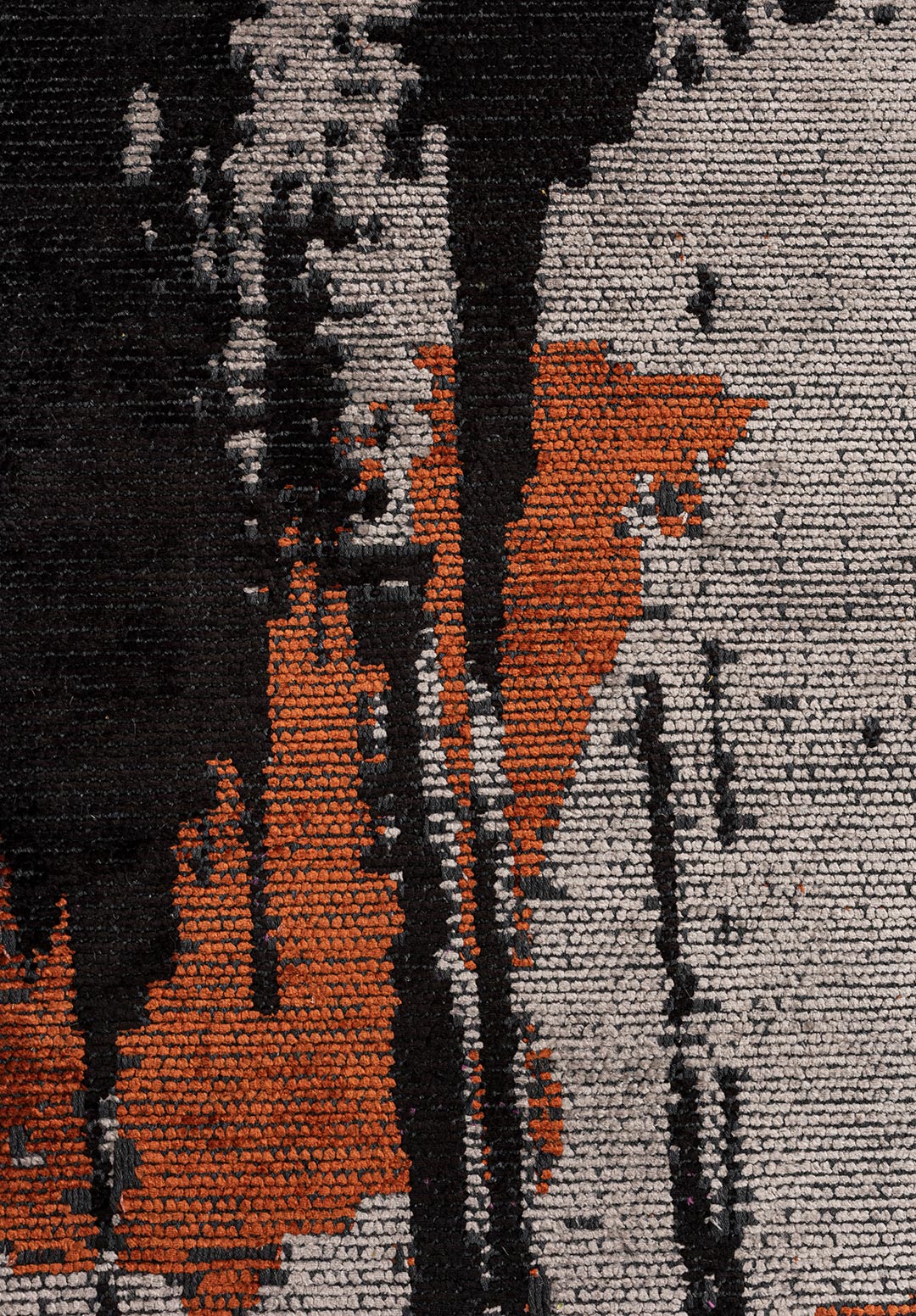 Po Black - Light Grey Rug