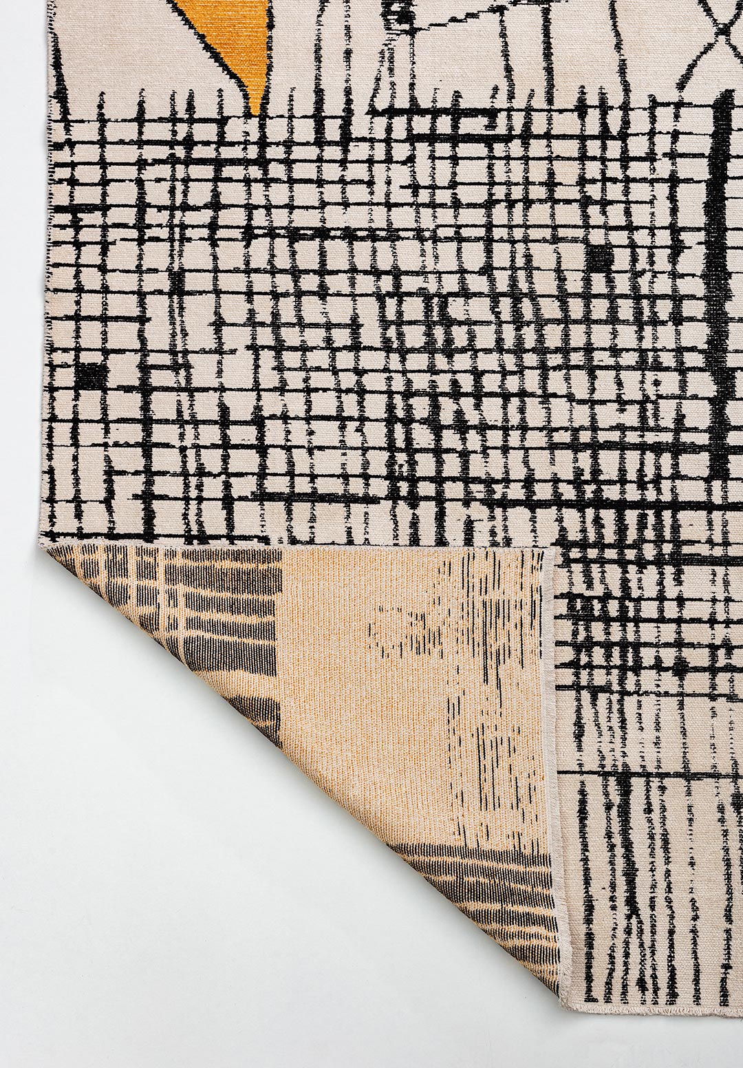 Edinburgh Black - Gold Rug