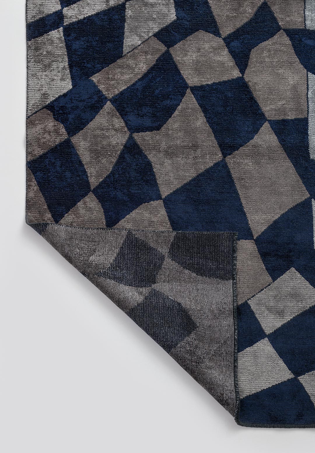 Manchester Dark Navy - Dark Grey Rug