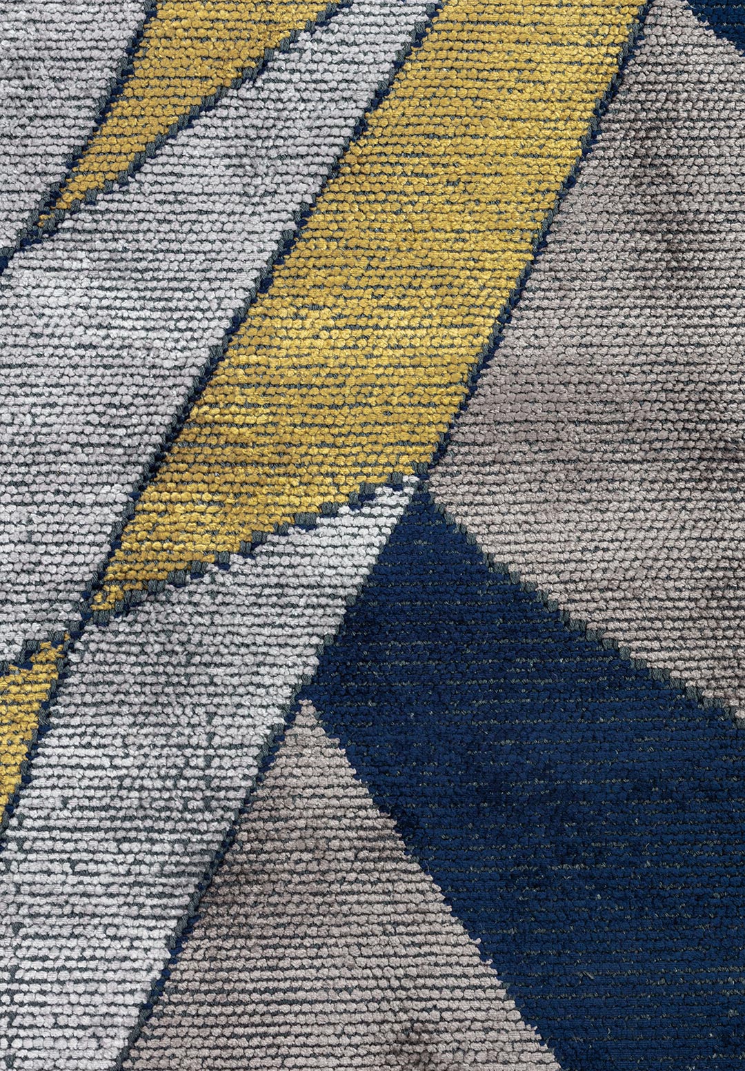 Jersey Dark Navy - Gold Rug