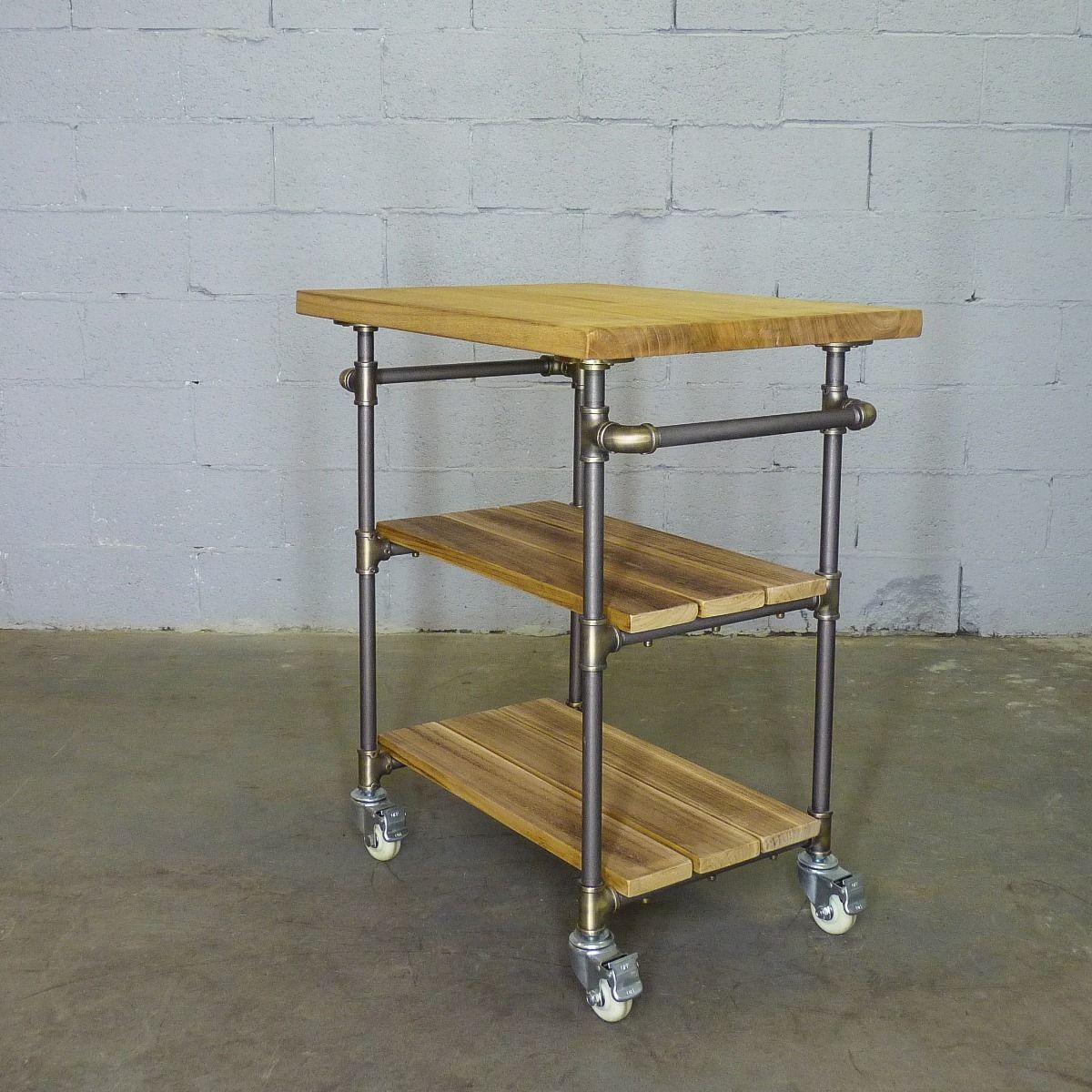 Three Tier Wooden Kitchen Island - Nordic Side - 10-07, feed-cl0-over-80-dollars, furniture-pipeline, furniture-tag, hanging-lamp, US