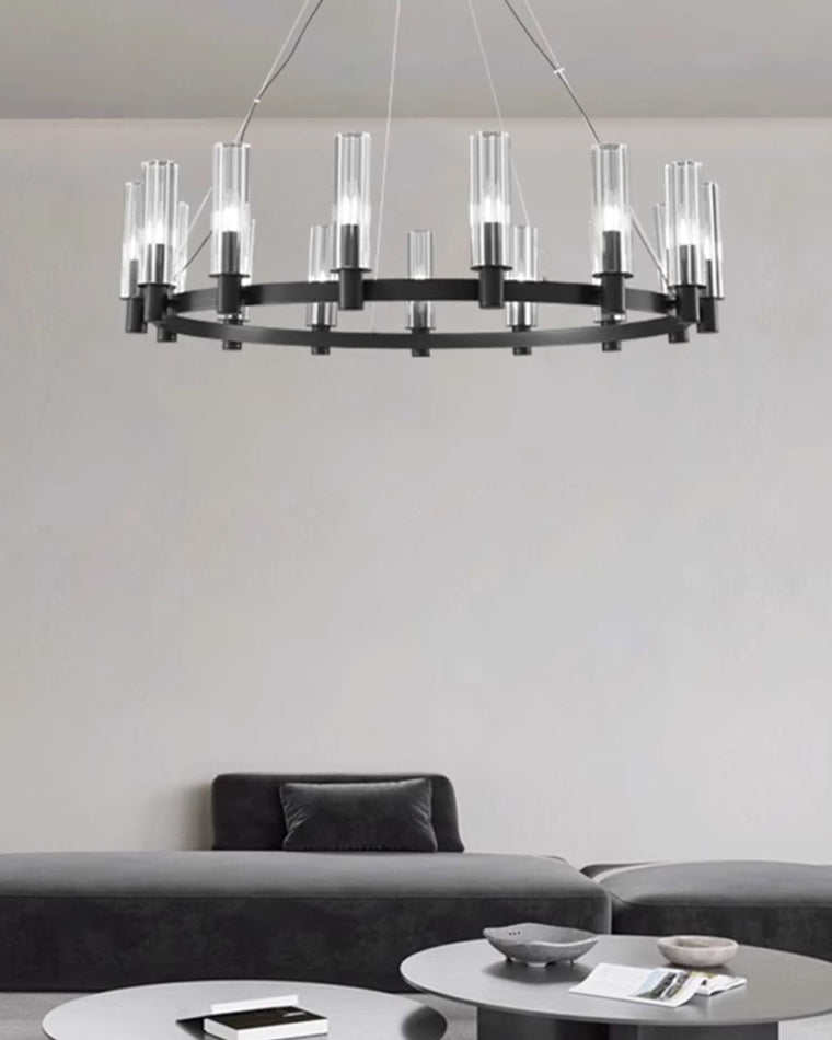 WOMO Pillar Candle Crystal Chandelier-WM2334