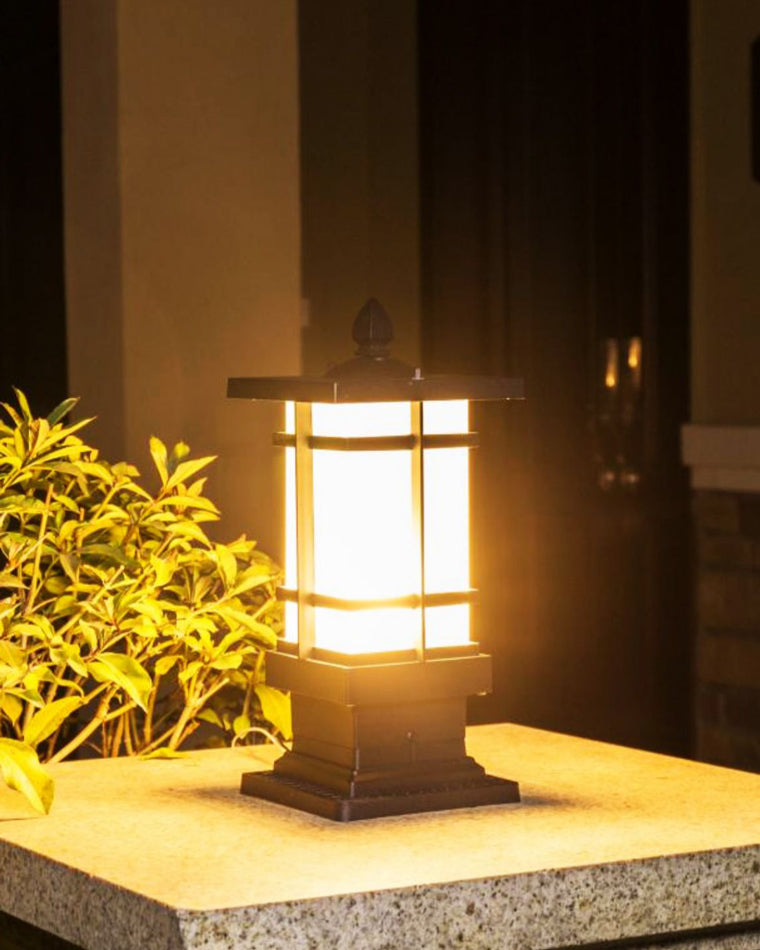 WOMO Square Outdoor Pillar Light-WM9063